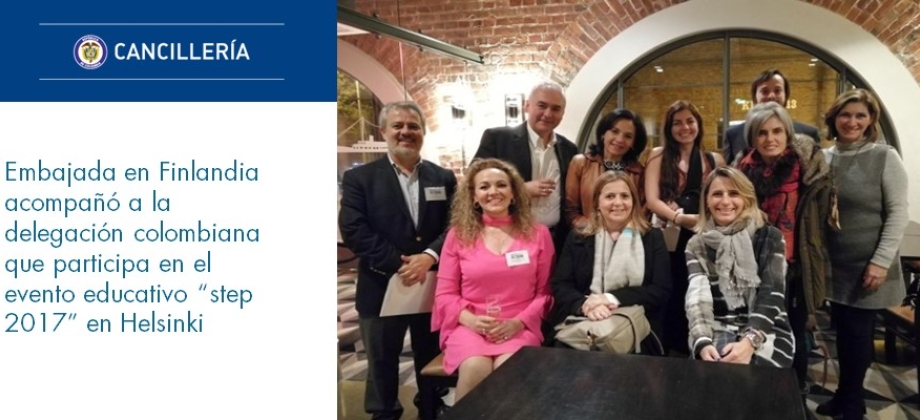 Embajada en Finlandia acompañó a la delegación colombiana que participa en el evento educativo “step 2017”