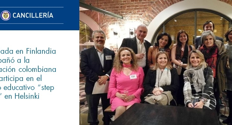 Embajada en Finlandia acompañó a la delegación colombiana que participa en el evento educativo “step 2017”