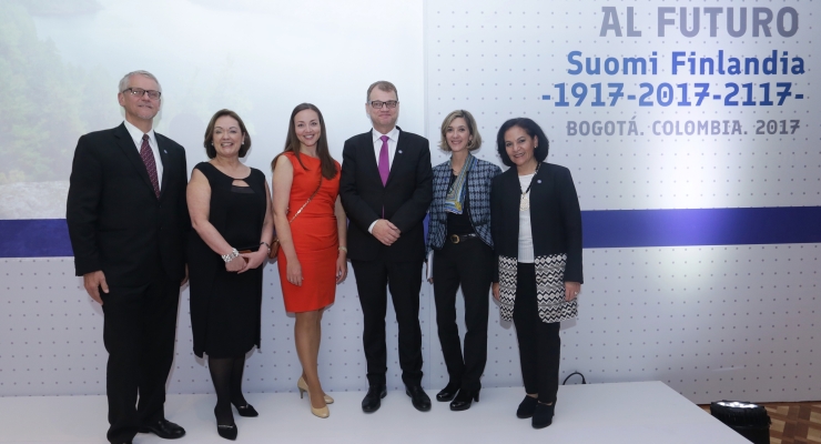 Viceministra de Relaciones Exteriores asistió a la inauguración de Embajada de Finlandia en Colombia