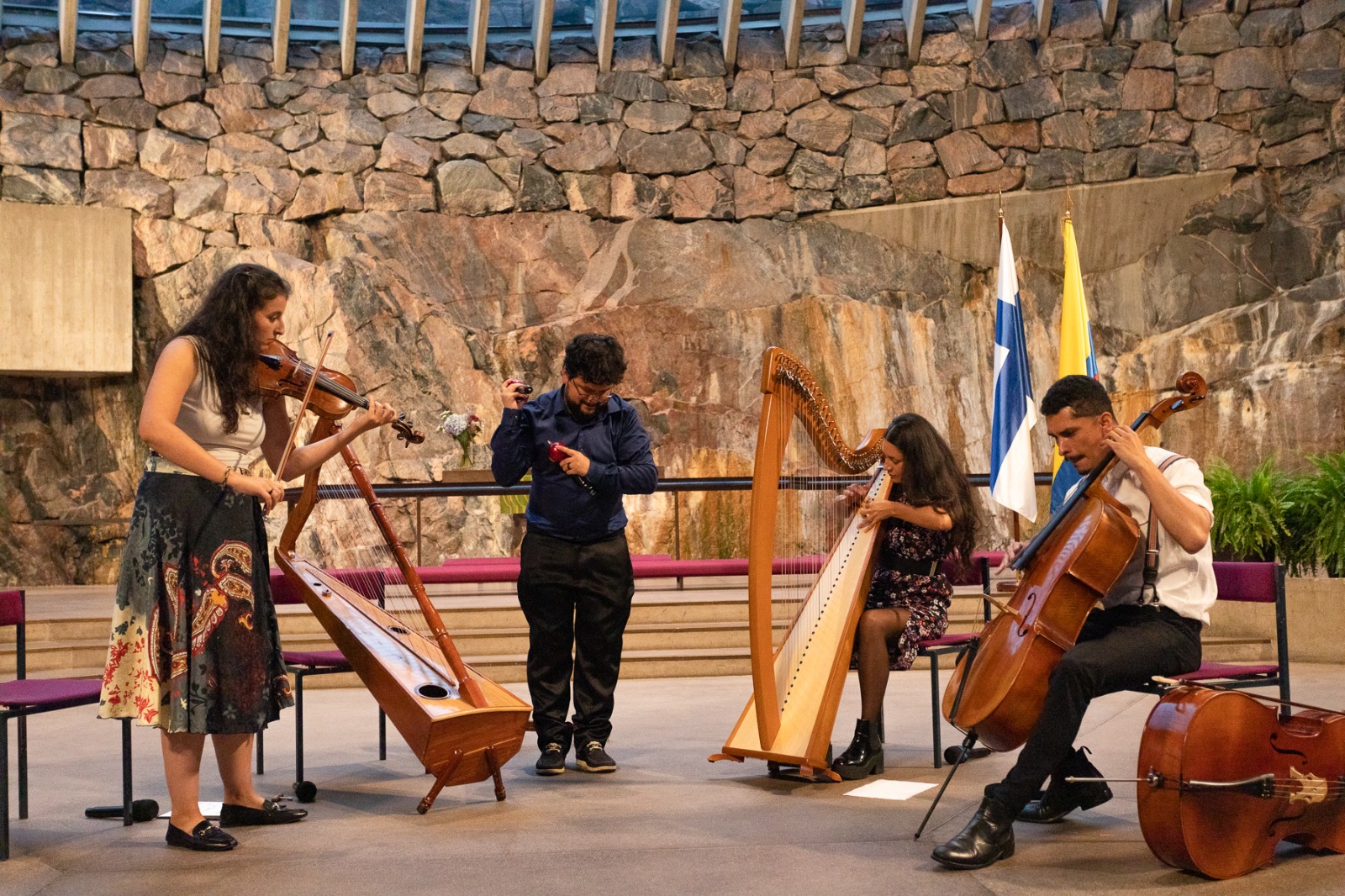 Concierto en Helsinki del cuarteto “Ensamble Colombiano”