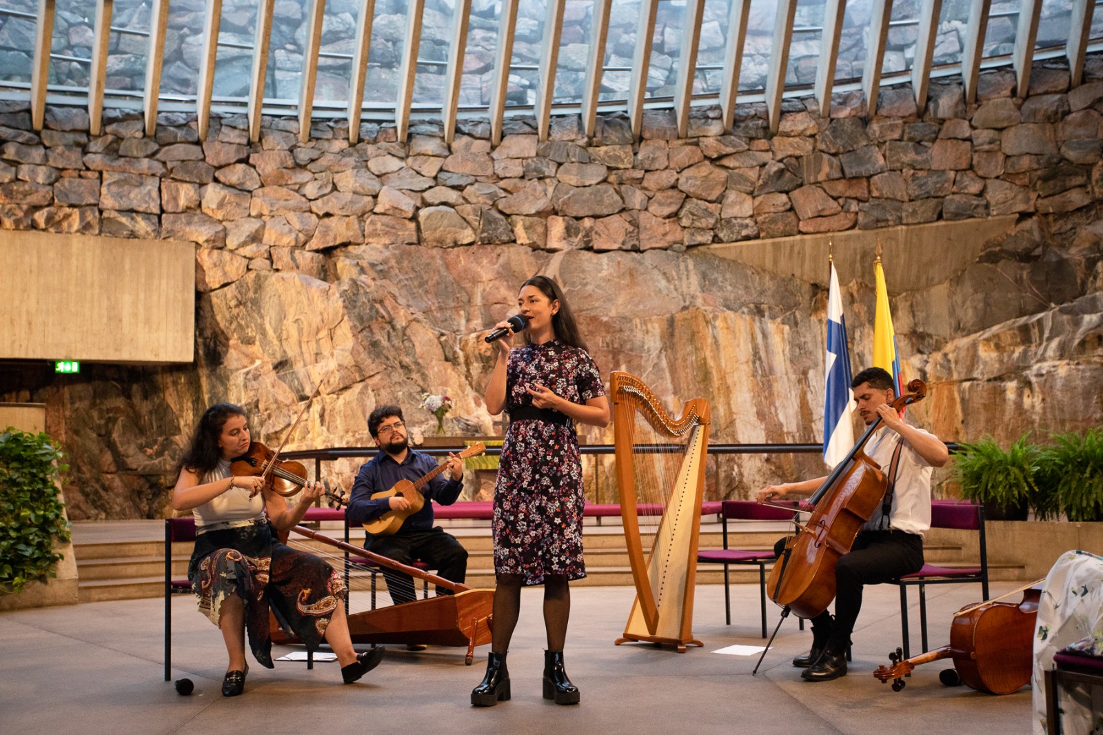 Concierto en Helsinki del cuarteto “Ensamble Colombiano”