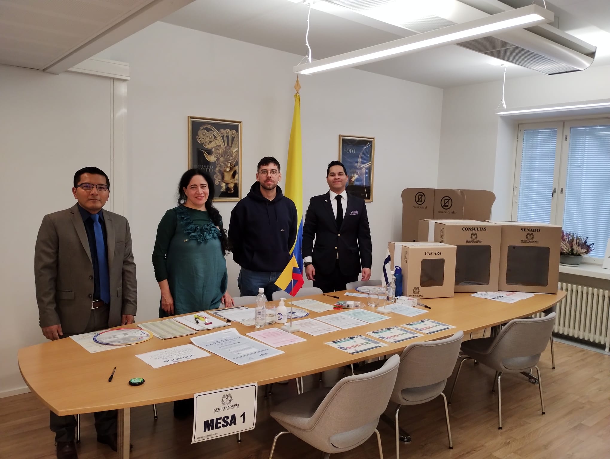 Elecciones al Congreso 2026 se realizaron exitosamente en la Embajada de Colombia en Finlandia