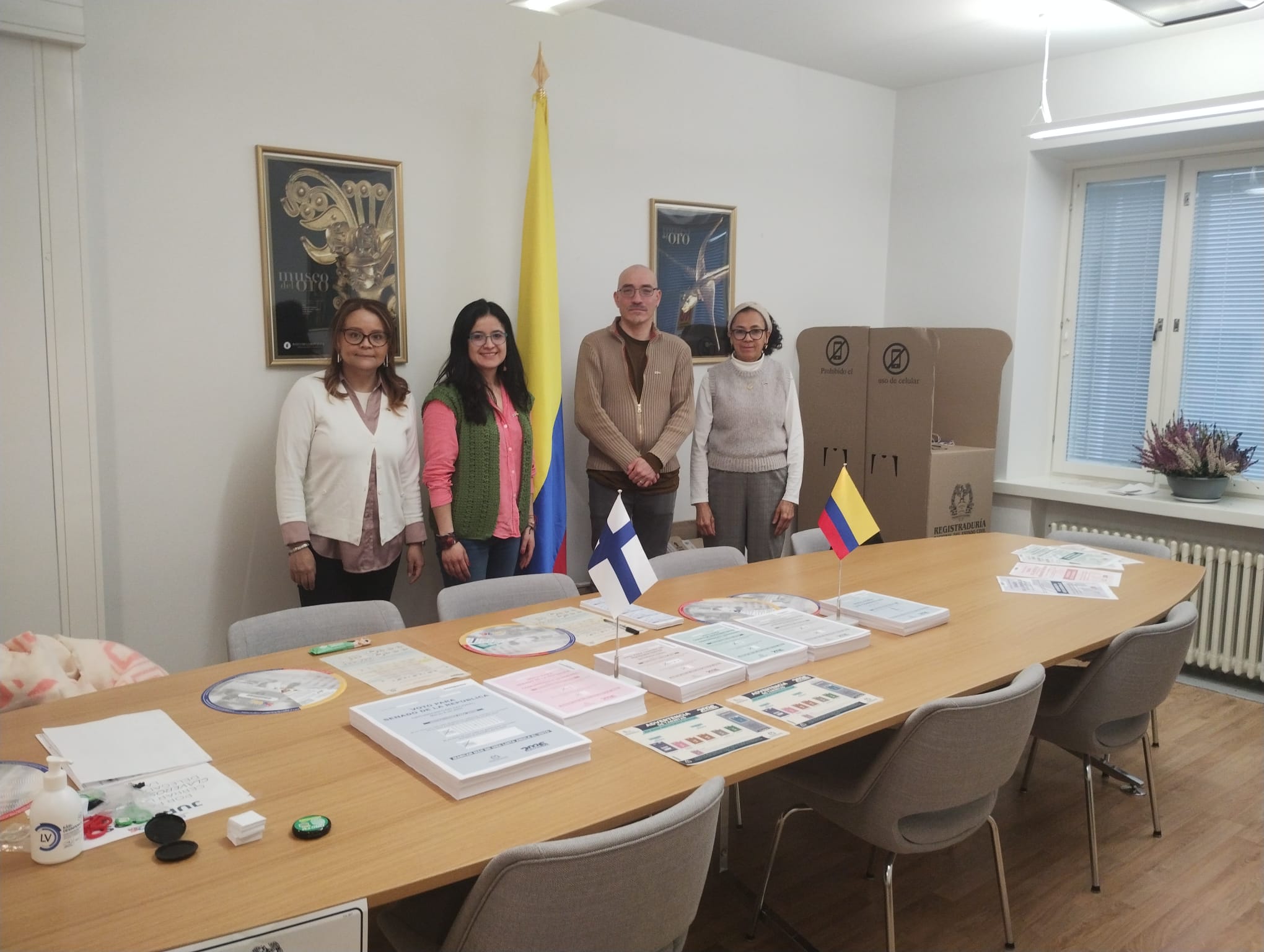 Elecciones al Congreso 2026 se realizaron exitosamente en la Embajada de Colombia en Finlandia