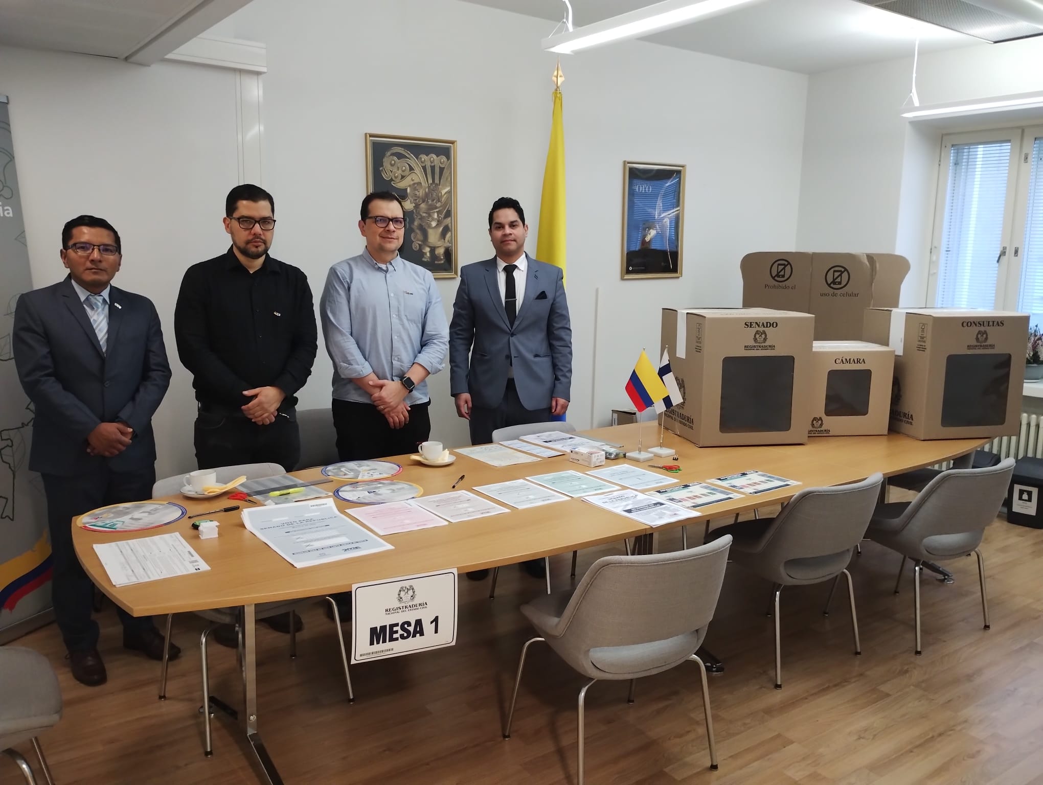 Elecciones al Congreso 2026 se realizaron exitosamente en la Embajada de Colombia en Finlandia