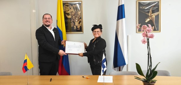 Nuevo Auxiliar de Misión Diplomática en la Embajada de Colombia en Helsinki, Finlandia