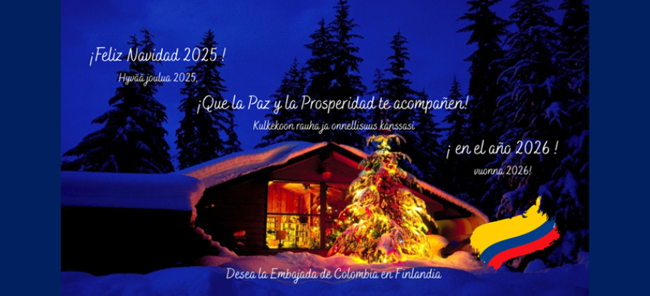 Saludo de navidad a la comunidad colombiana