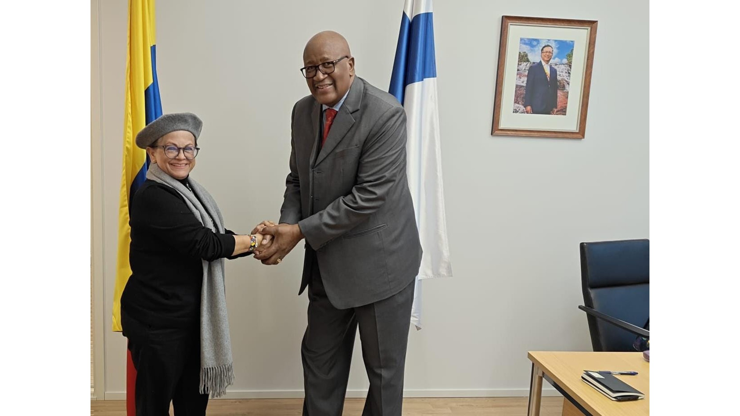 La Embajada de Colombia y de Namibia en Finlandia estrechan las constructivas y diplomáticas relaciones entre los dos países