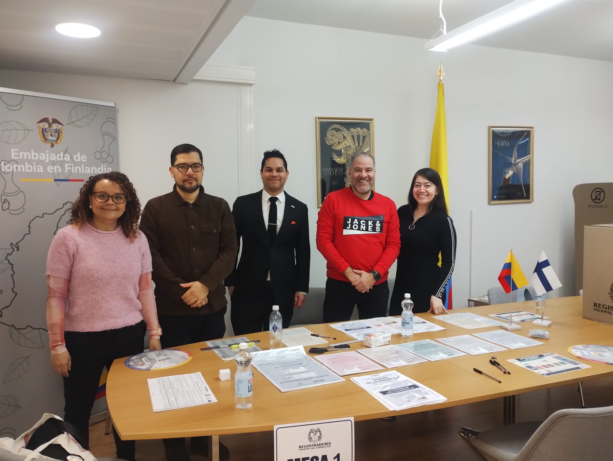 Elecciones al Congreso 2026 se realizaron exitosamente en la Embajada de Colombia en Finlandia