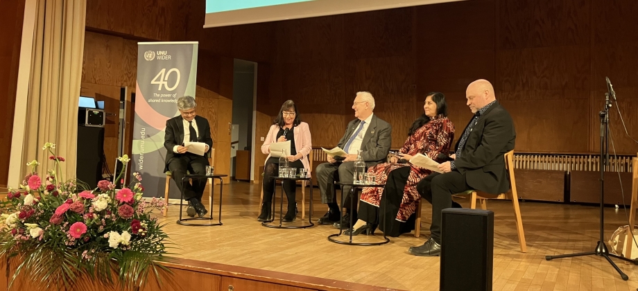 Embajada de Colombia en Finlandia invitada al 40º Aniversario de UNU-WIDER