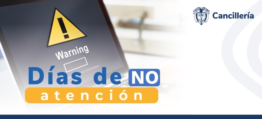  Embajada de Colombia en Finlandia y su Sección Consular, no tendrán atención presencial del 28 de marzo al 1 de abril