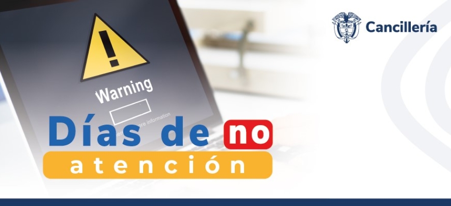 La Embajada de Colombia en Finlandia y su sección consular no tendrán atención al público los días 25 y 26 de diciembre de 2023 y 1 de enero de 2024