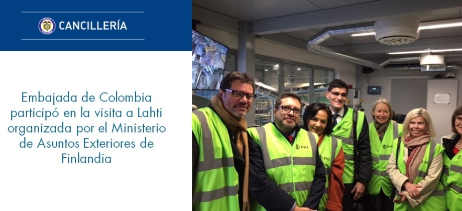 Embajada de Colombia participó en la visita a Lahti organizada por el Ministerio de Asuntos Exteriores 