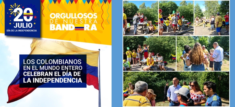 Colombianos residentes en Finlandia, con el apoyo de la Embajada, celebraron el Día de la Independencia