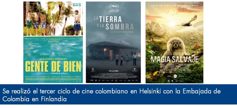 Se realizó el tercer ciclo de cine colombiano en Helsinki con la Embajada de Colombia 