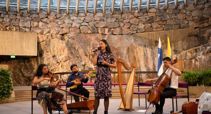 Concierto en Helsinki del cuarteto “Ensamble Colombiano”